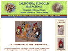 Tablet Screenshot of californiasungold.com